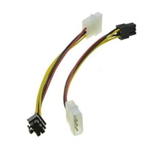 IDE Molex Power To 6Pin PCIe Card – Gold Touch